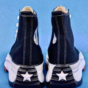 Converse Black White Platform High-Top Athletic Shoes